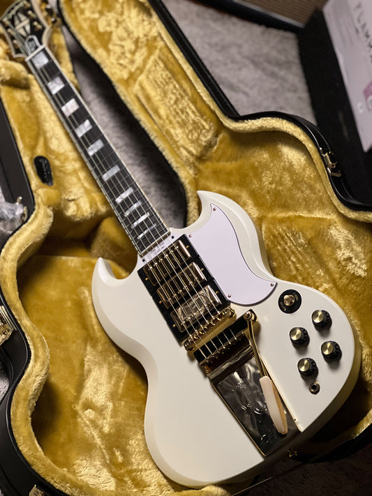 Epiphone 1963 Les Paul SG Custom With Maestro Vibrola in Classic White 26031520674