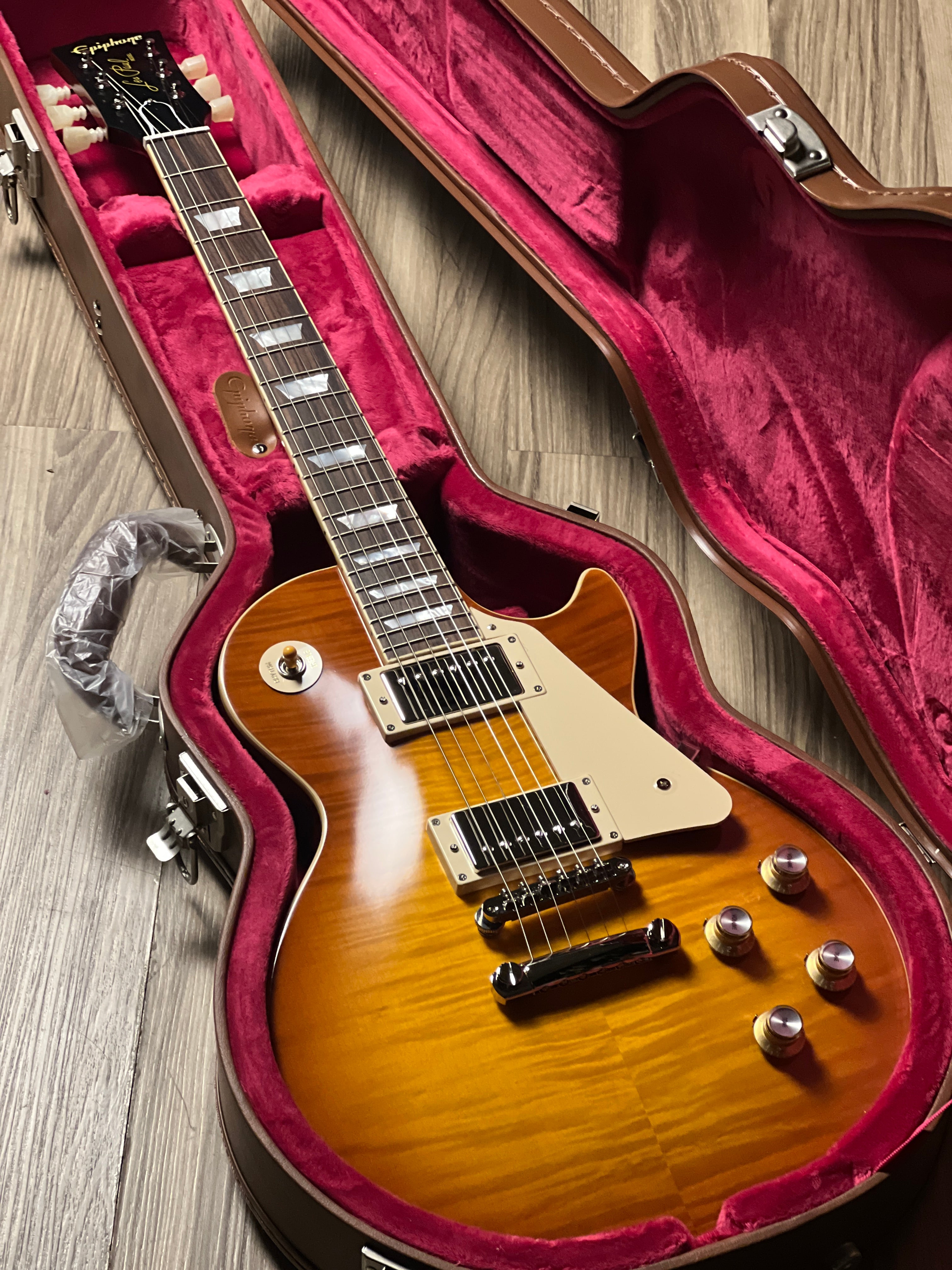 Epiphone 1960 Les Paul Standard Reissue in Ice Tea Burst w/Case