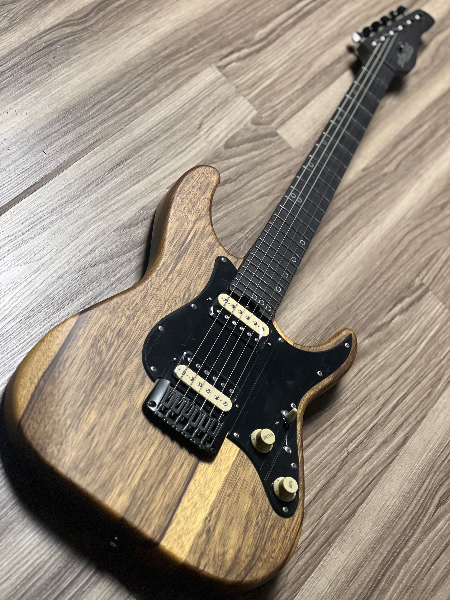 Schecter Sun Valley Super Shredder Exotic HT Black Limba in Natural Satin W23090802