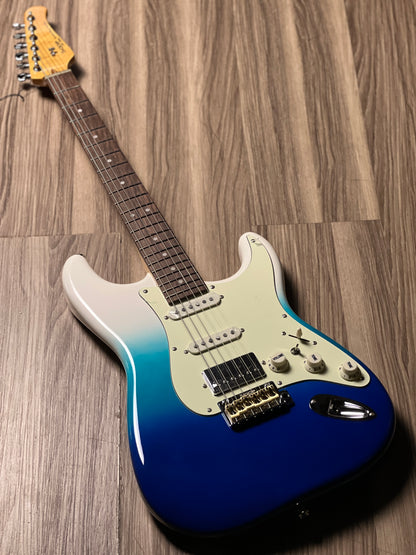 SQOE SEST1001 HSS Custom Shop Series in Belair Blue Limited Edition with Hardshell Case