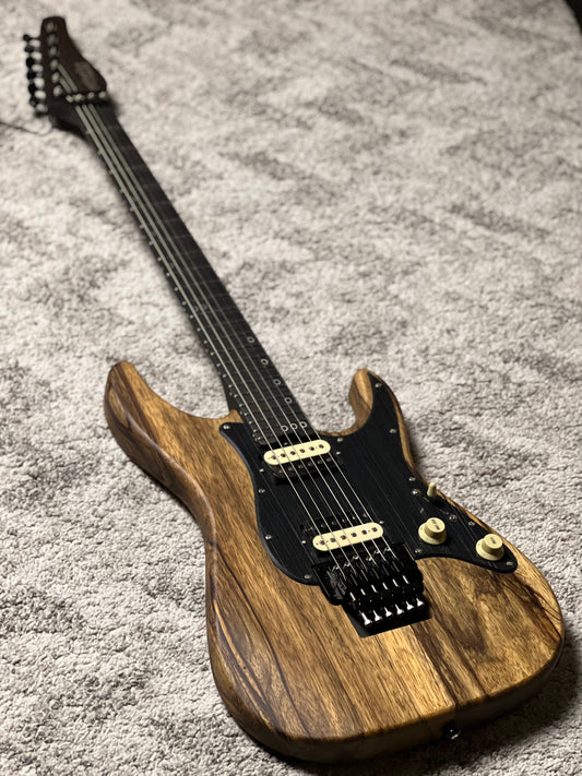 Schecter Sun Valley Super Shredder Exotic in Black Limba W26010855