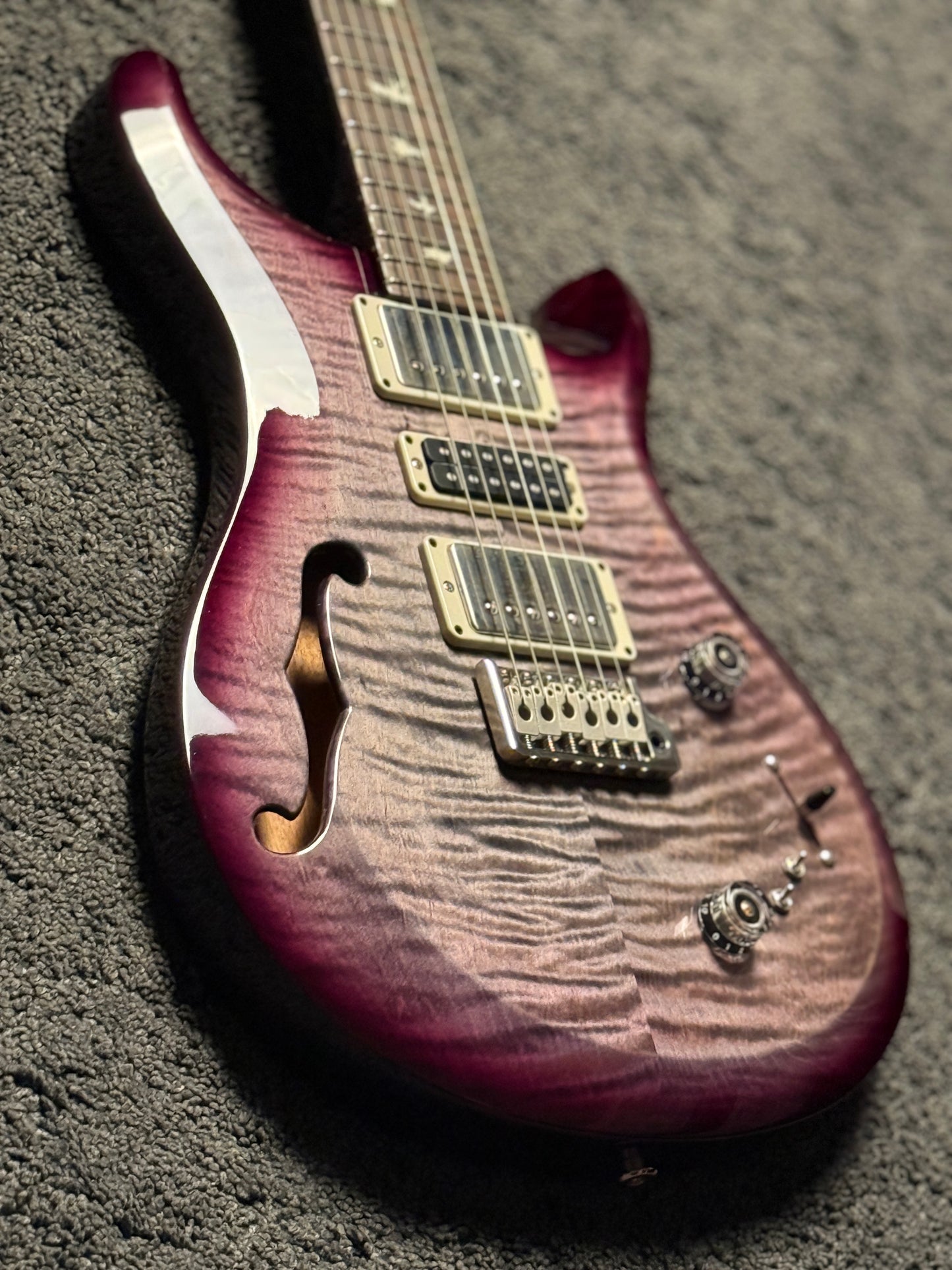 PRS S2 Special Semi-Hollow in Faded Gray Black Purple Burst S2081435