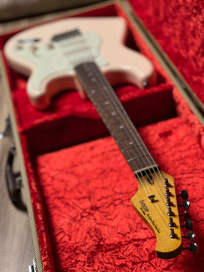 SQOE SEST1002 WH SSS Custom Shop Series in Olympic White Limited Edition with Hardshell Case