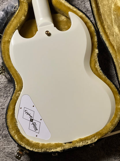 Epiphone 1963 Les Paul SG Custom With Maestro Vibrola in Classic White 26031520675
