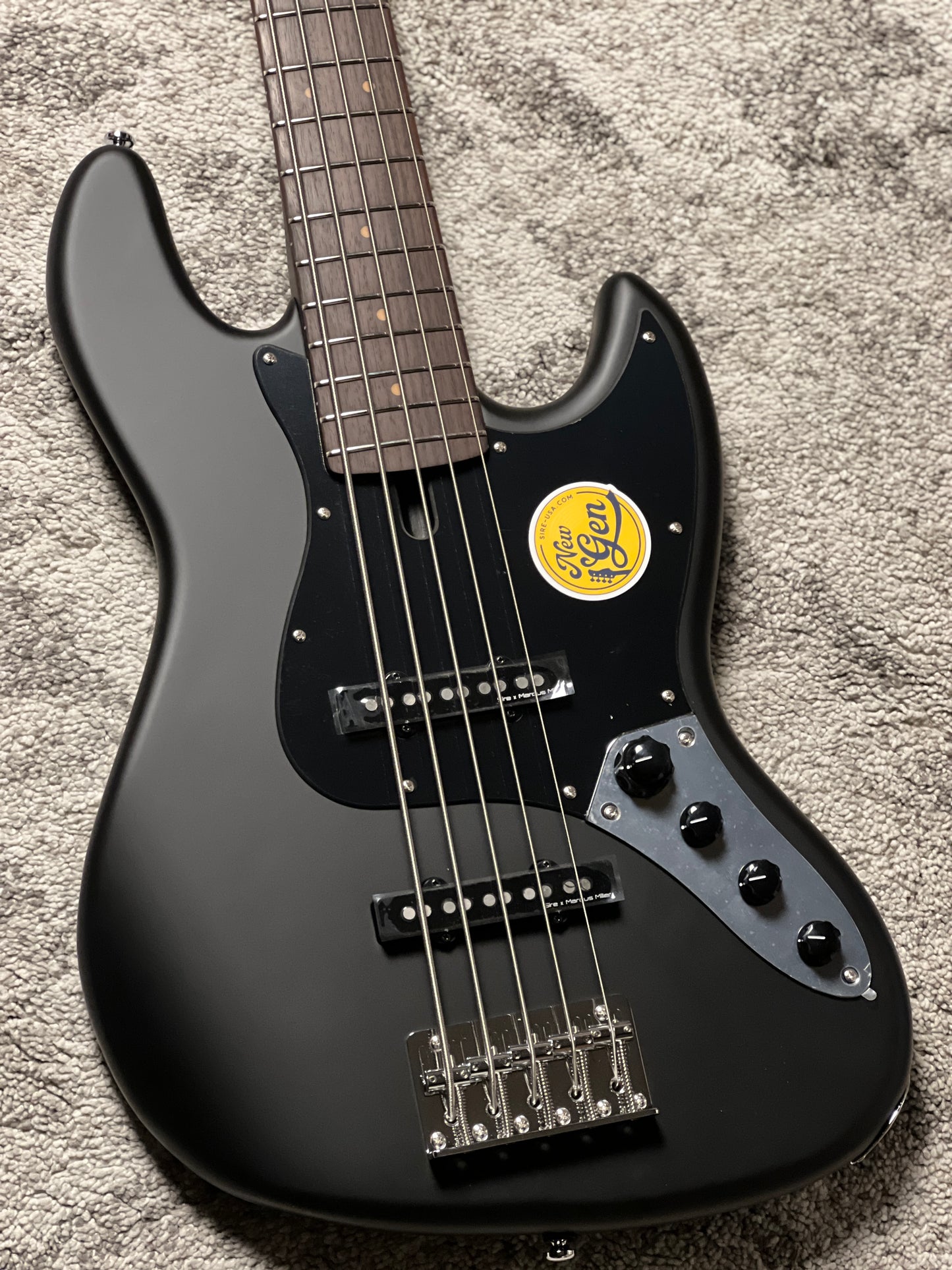 Sire Marcus Miller V3-5 New Gen Electric Bass Guitar in Black Satin