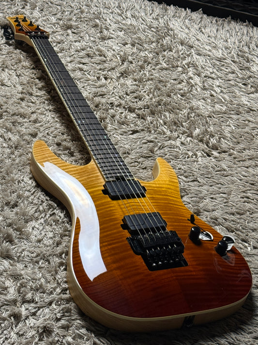Schecter C-1 FR SLS Elite in Antique Fade Burst W19040031