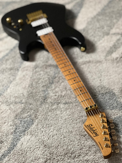 Soloking MS-1 Custom 24 HH FR Flat Top in Satin Black Limited Edition