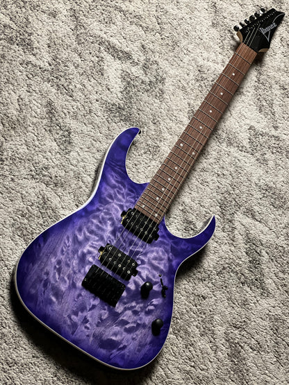 Ibanez RG421QM in Cerulean Blue Burst I260810430 (USED)