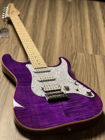 SQOE SEIB680 HSS with Flame Maple Top in Violet Purple