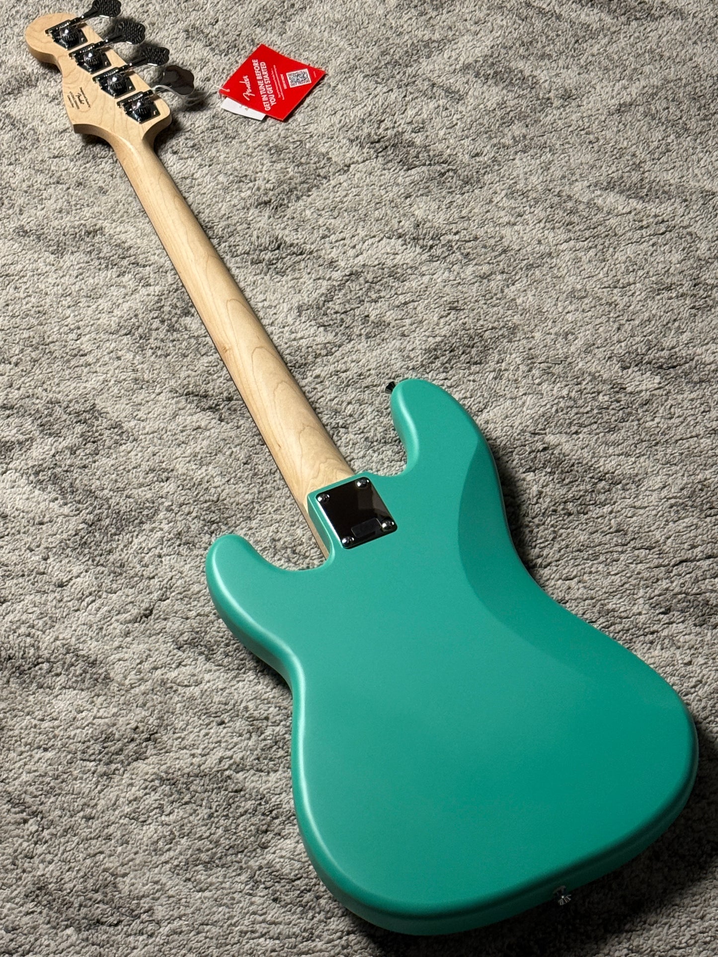 Squier Debut Series Precision Bass Guitar with Laurel FB in Sea Foam Green
