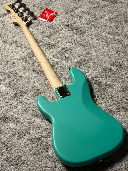Squier Debut Series Precision Bass Guitar with Laurel FB in Sea Foam Green
