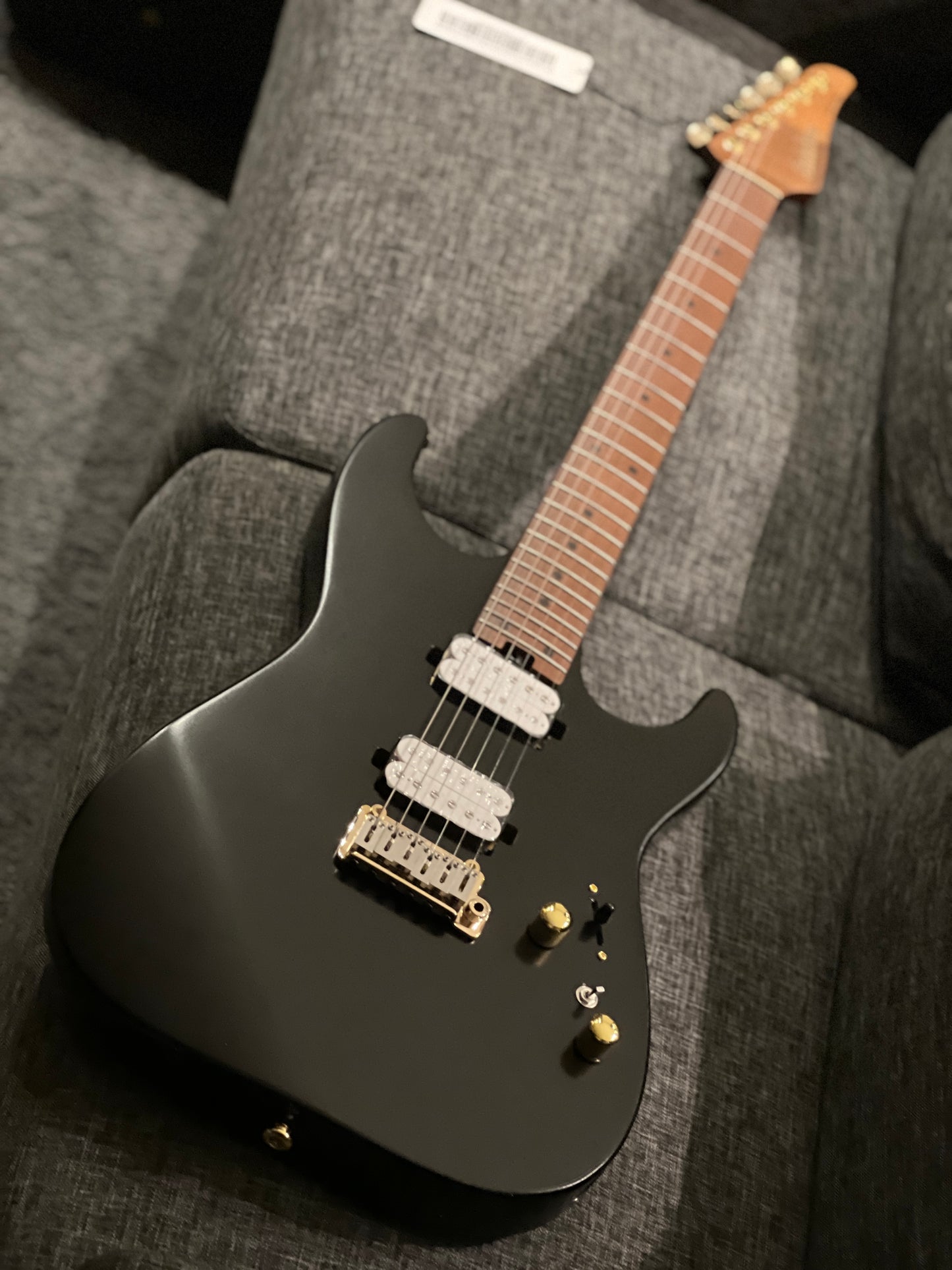 Soloking MS-1 Custom 24 HH in Satin Black Beauty Matte with Roasted Maple Neck and Alder Body