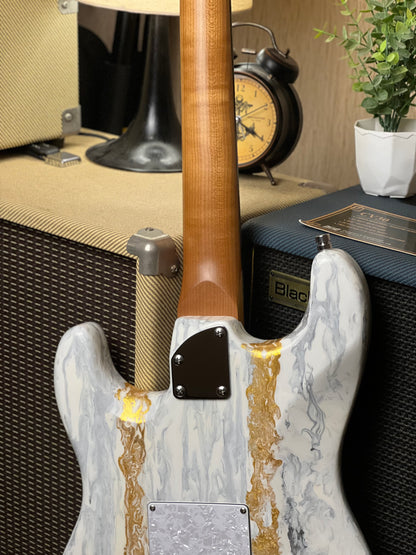 Dhatarattha Classic Modified DST HSS in White Shmear with Rosewood FB