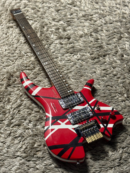 Dhatarattha Custom DHL in Red with Black and White Stripes with RW FB and Nitrocellulose Lacquer