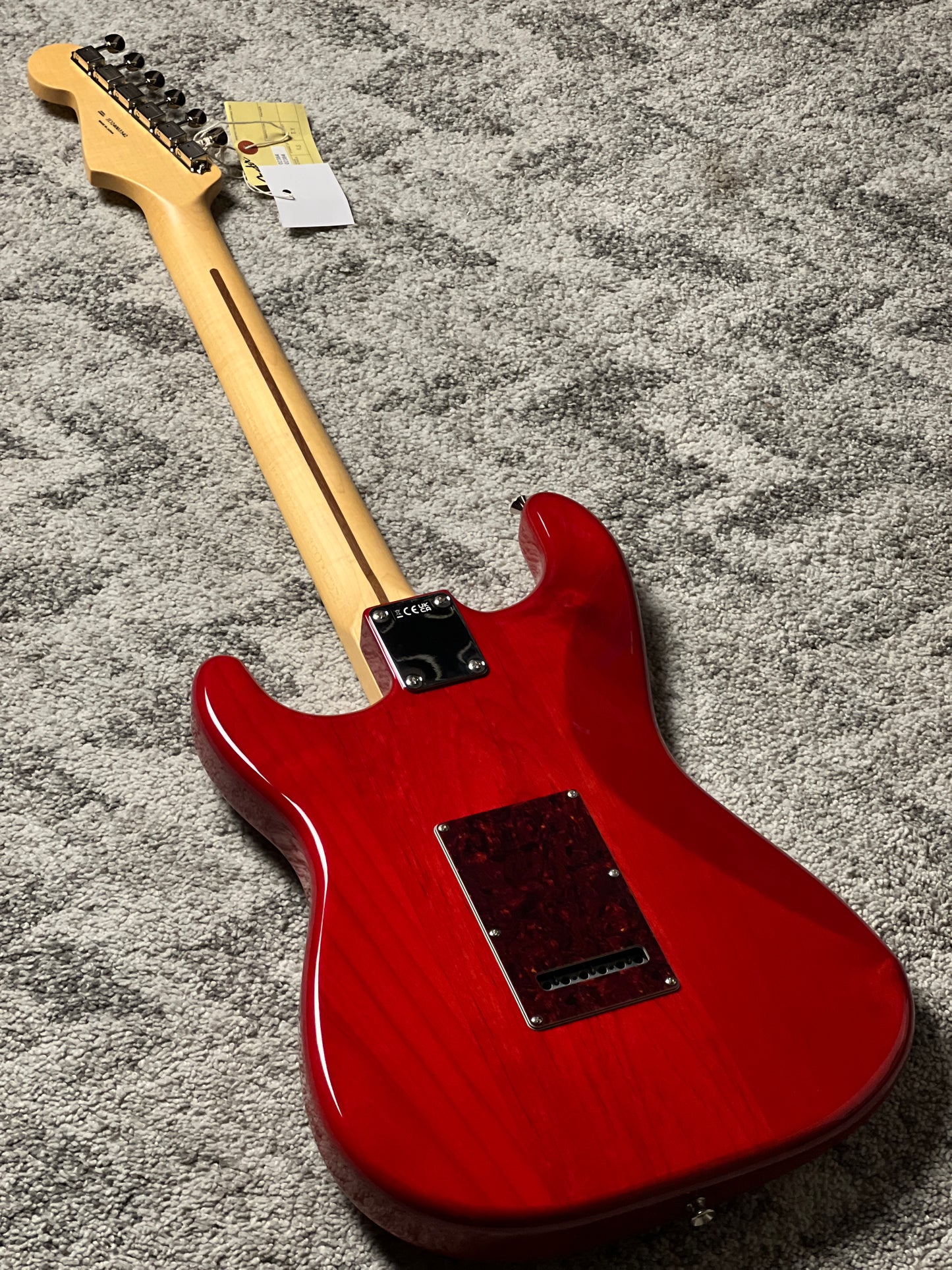 Fender Japan Hybrid II Stratocaster with Maple FB in Flame Sunset Orange Transparent JD24003542