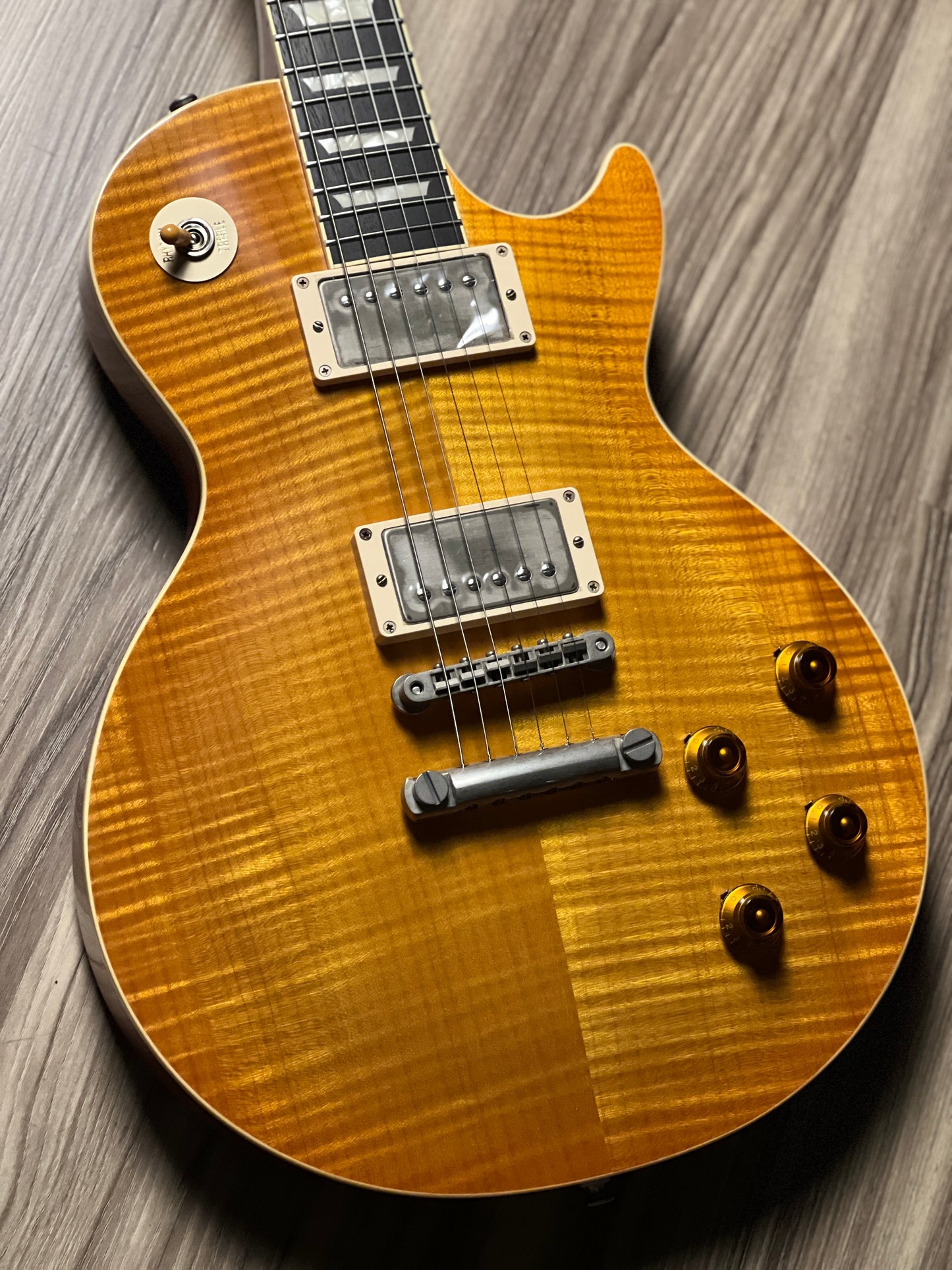 Tokai Love Rock LS150F-3A-RELIC SG/HB Premium Series Japan 3A Solid Flame Top in Honeyburst S/N 2449308