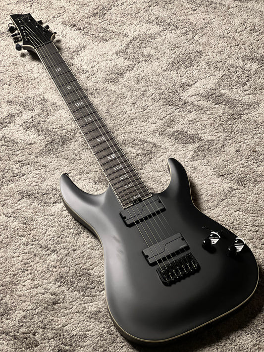 Schecter C-7 SLS Elite Evil Twin in Satin Black