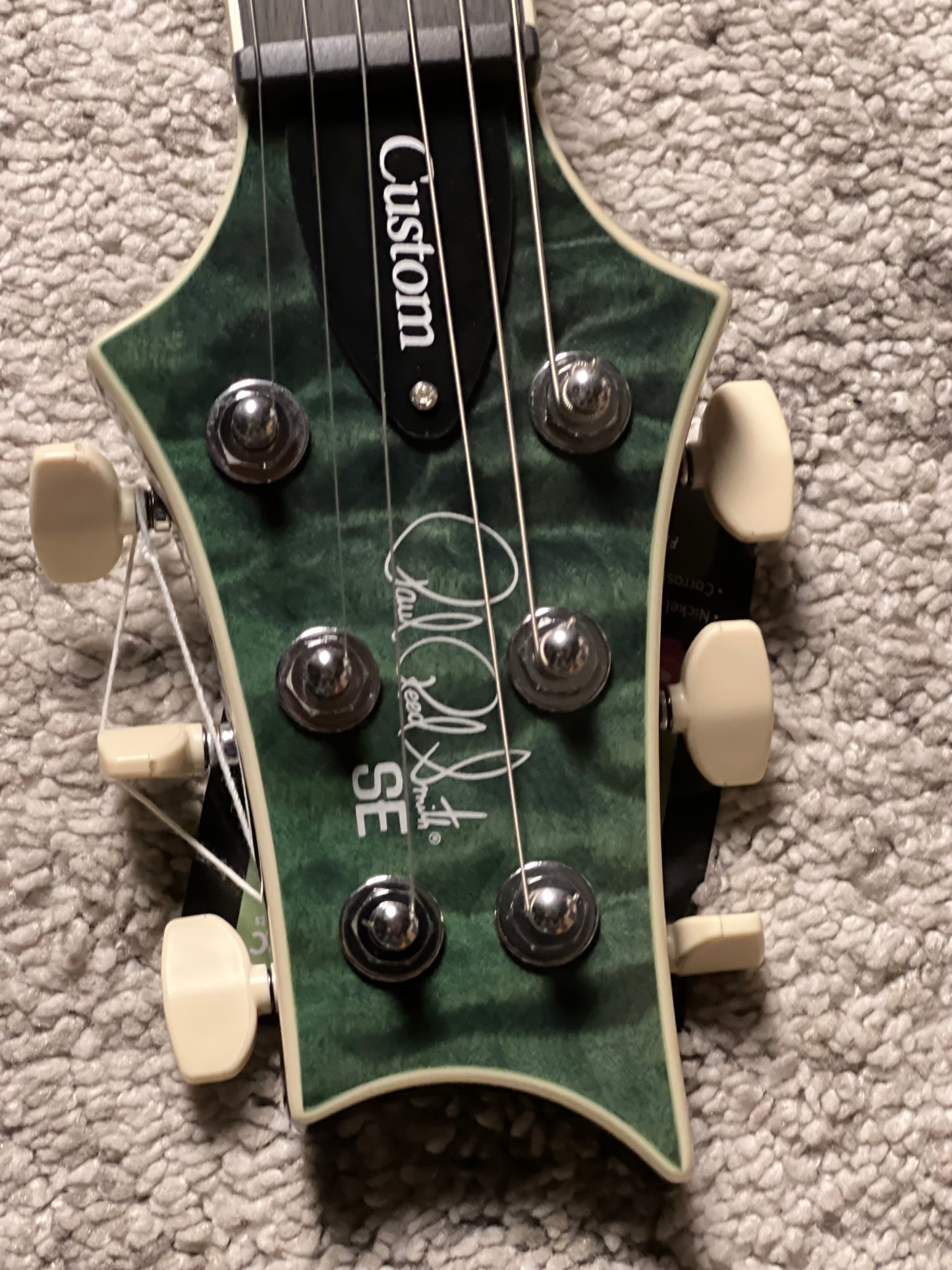PRS SE Custom 24 Quilt in Teal Black