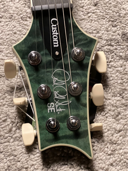 PRS SE Custom 24 Quilt in Teal Black