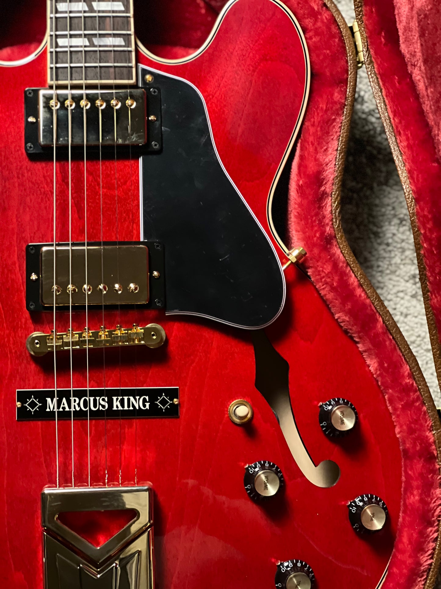Gibson Marcus King ES-345 Semi-Hollow Electric Guitar in Sixties Cherry 207760041