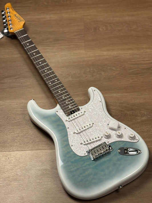 Soloking MS-1 Artisan Quilt SSS with Rosewood FB in Larimar Nafiri Special Run