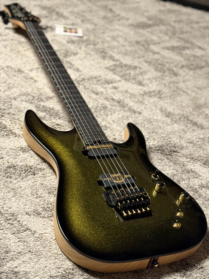 Schecter C-1 FR-S 50th Anniversary in Gold Burst W26010947