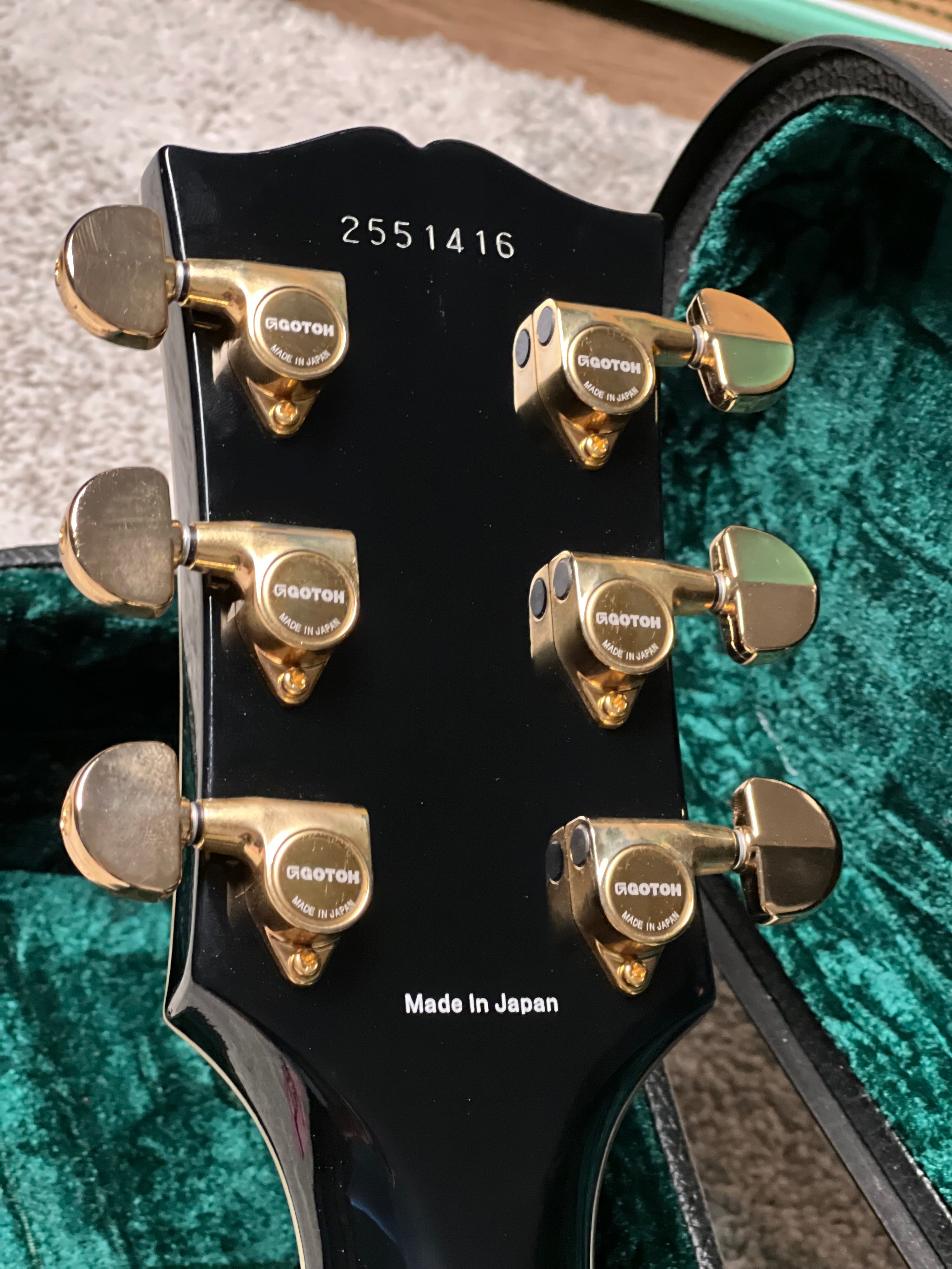 Tokai Love Rock Japan LC-201S-3PU-B7G BB in Black Custom Shop