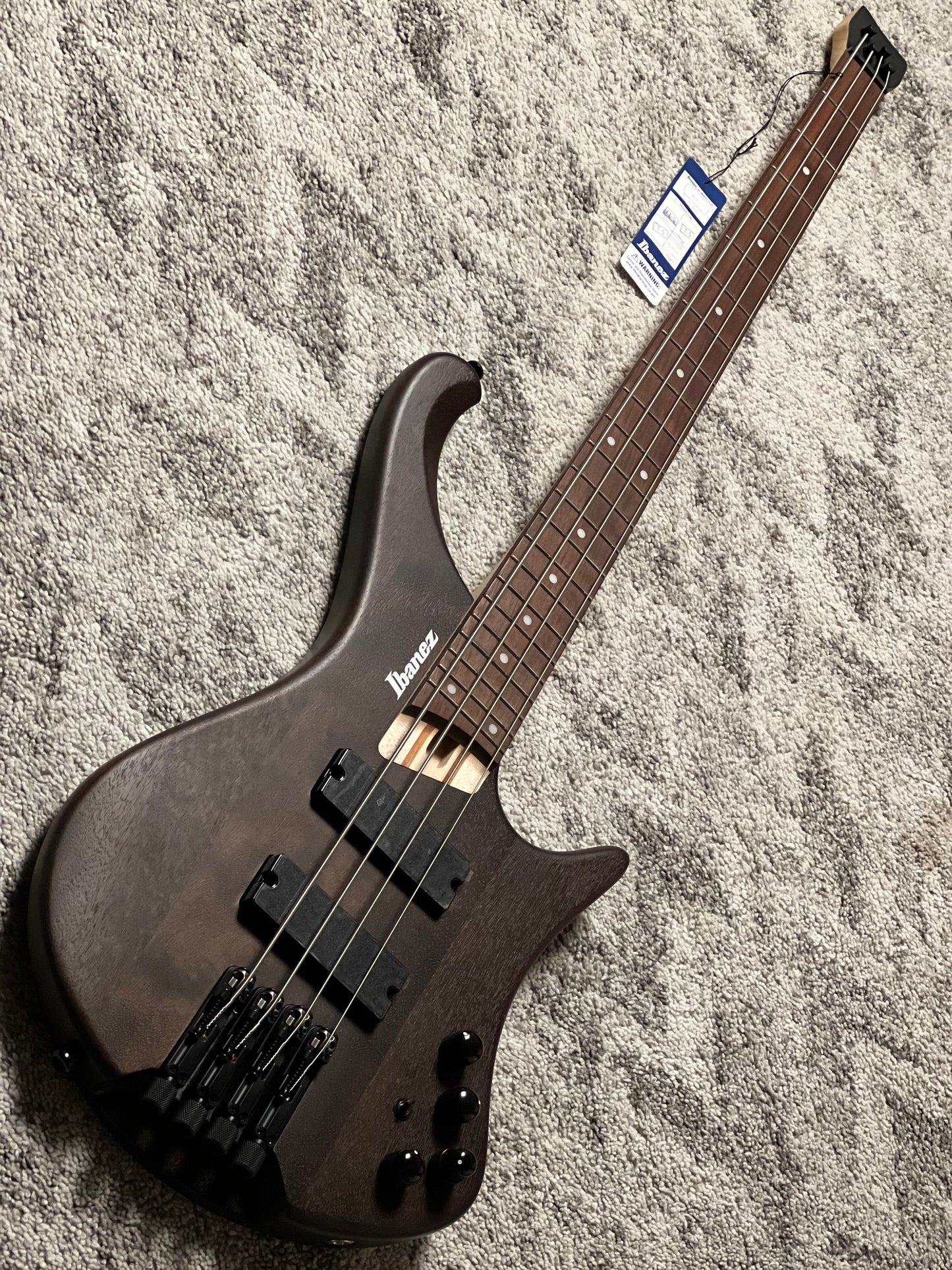 Ibanez Bass Workshop EHB600-WNF Bass Guitar in Walnut Flat