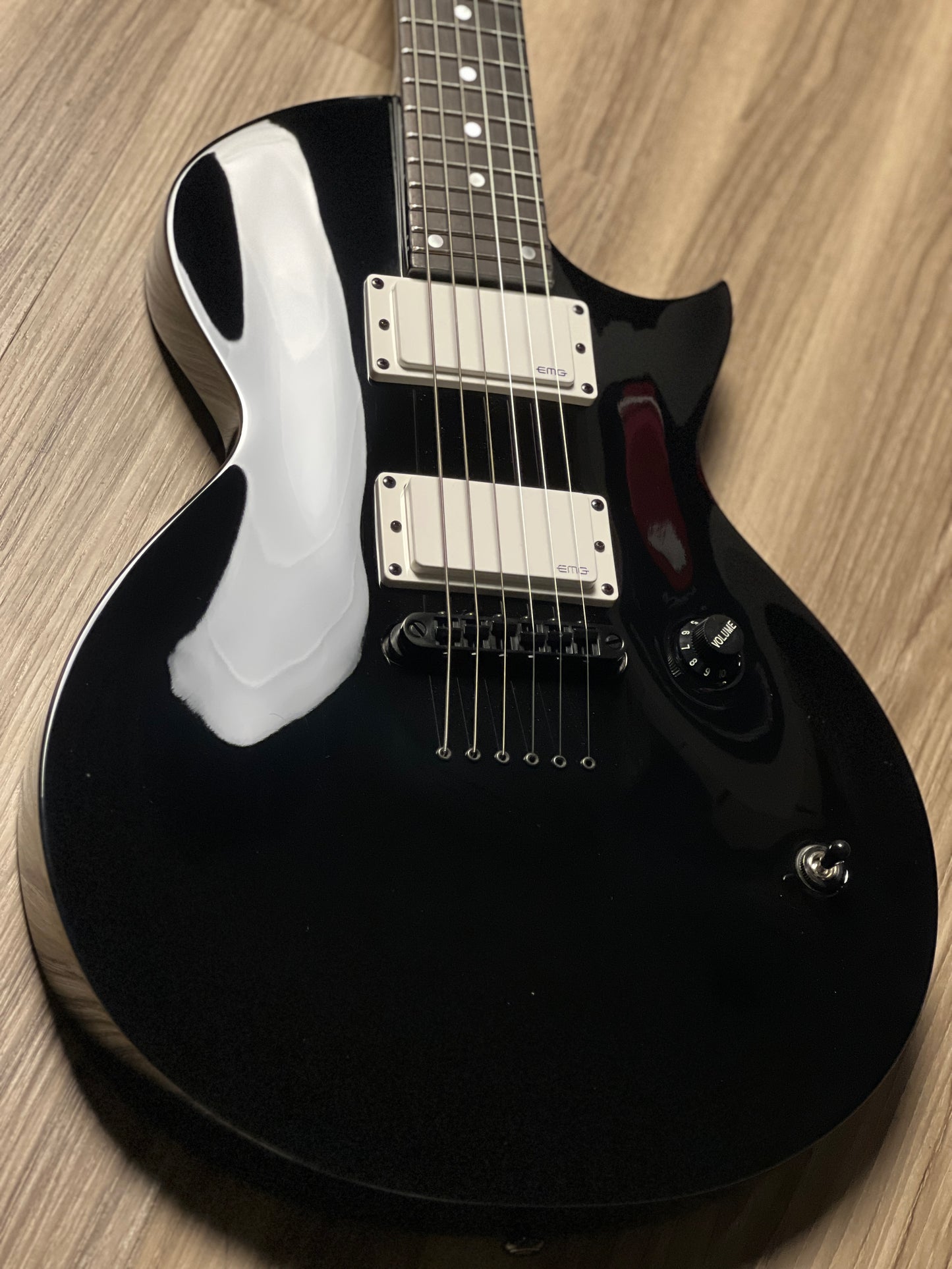 ESP LTD Ted Aguilar Signature TED-EC In Black with Hardshell Case W24022914