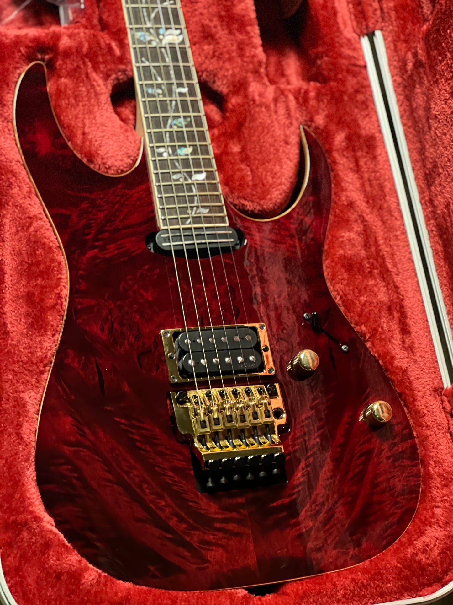 Ibanez J Custom RG8565R-CWR in Charmant Wine Red with Case F2521228
