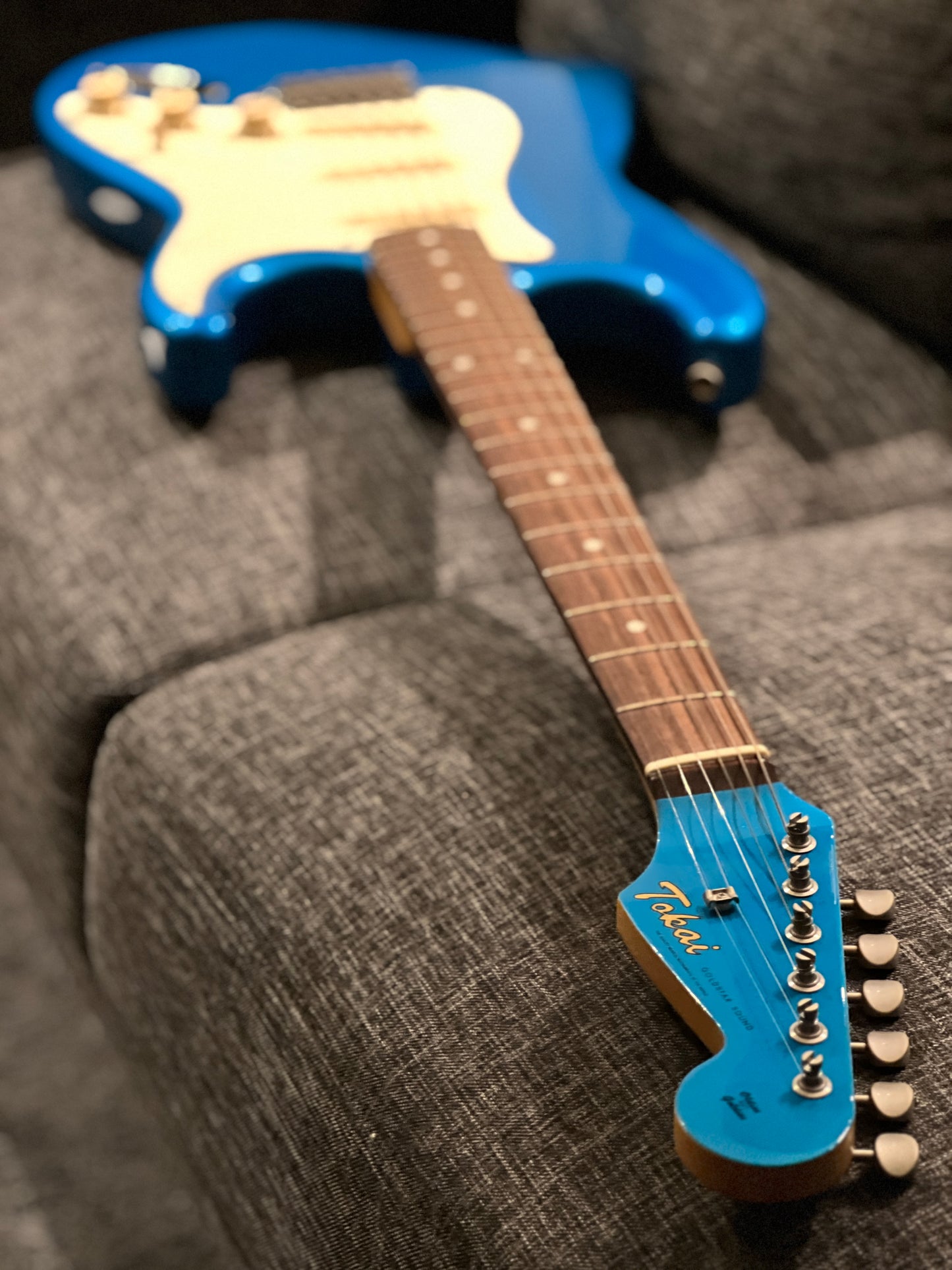 Tokai TST-50 LPB/R MH Goldstar Sound Japan in Lake Placid Blue with Rosewood FB 190584