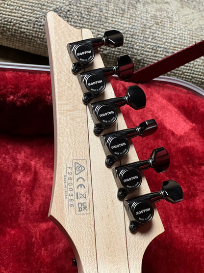 Ibanez KIKO100 Kiko Loureiro Signature in Transparent Ruby Red F2600386