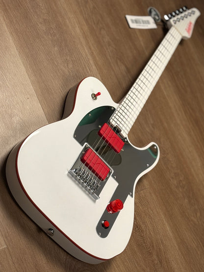 Soloking MT-1 Custom Lithography MOD in Artic White and Fishman Fluence Pickups