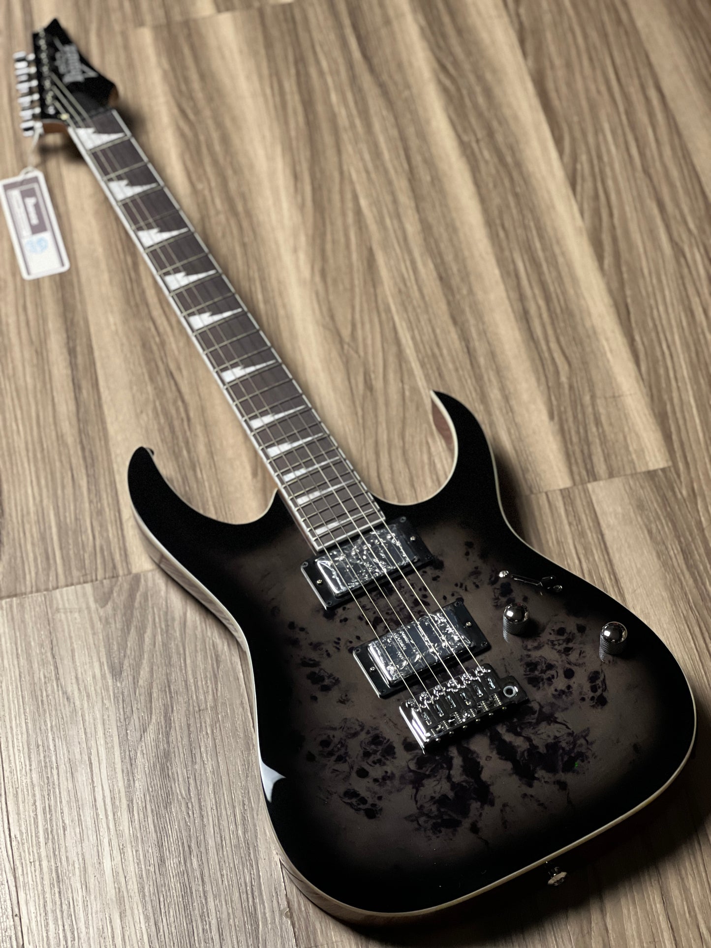 Ibanez GRG220PA1-BKB in Brown Black Burst