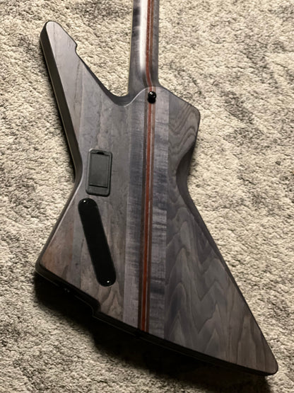 Schecter E-1 SLS Evil Twin in Satin Black