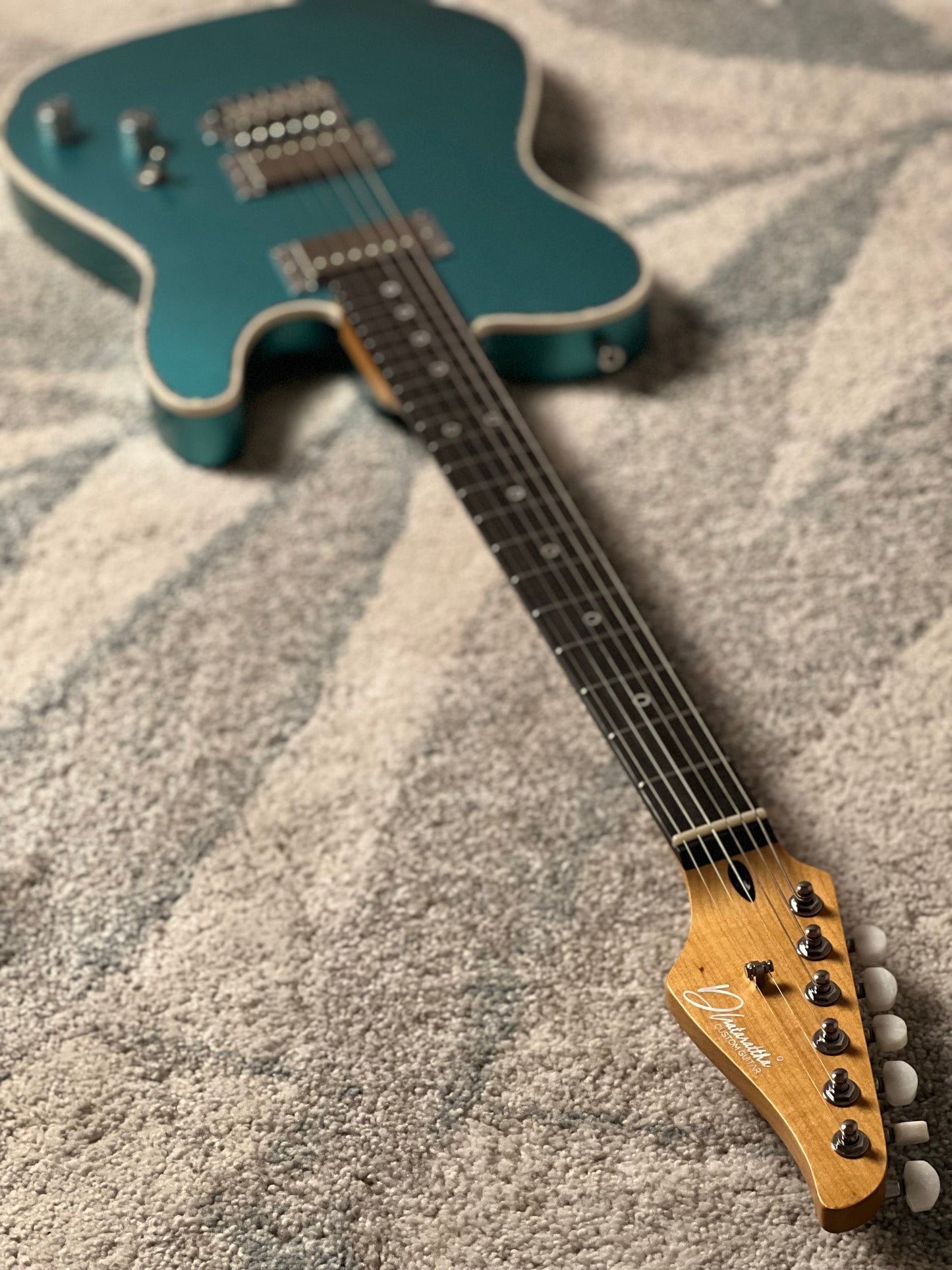Dhatarattha Custom DTL HH in Turquoise Sparkle with Rosewood FB