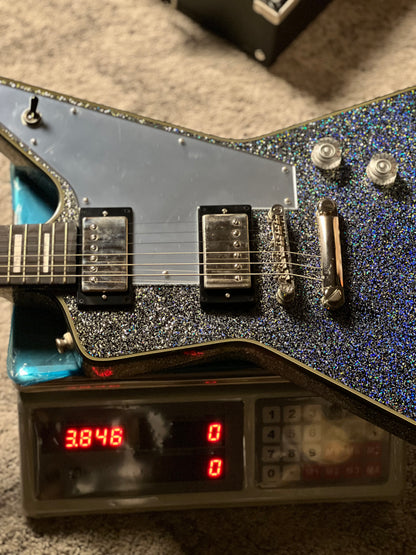 Epiphone Lzzy Hale Explorer Custom in Black Diamond Holographic Sparkle