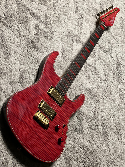 Dhatarattha Custom DST HH Flame in Majesty Red with Rosewood FB