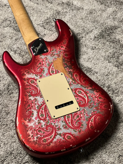 Dhatarattha Performance DST HSS in Pink Paisley with Rosewood FB and Nitrocellulose Lacquer Relic
