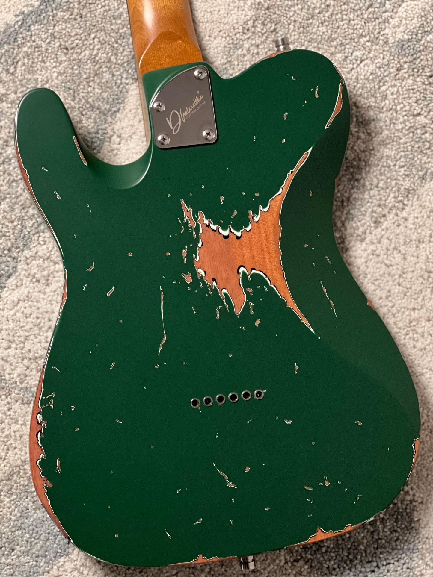 Dhatarattha Performance DTL in Sherwood Green Over Sunburst with RW FB and Nitrocellulose Lacquer