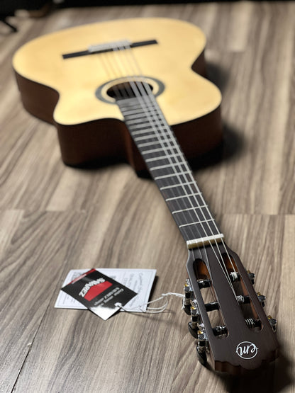 Tanglewood EM DC1 Thinline Classical Cutaway in Natural Finish w/Bag