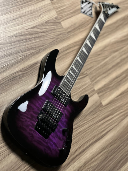 Jackson JS Series Dinky Arch Top JS32Q DKA with Amaranth FB in Transparent Purple Burst