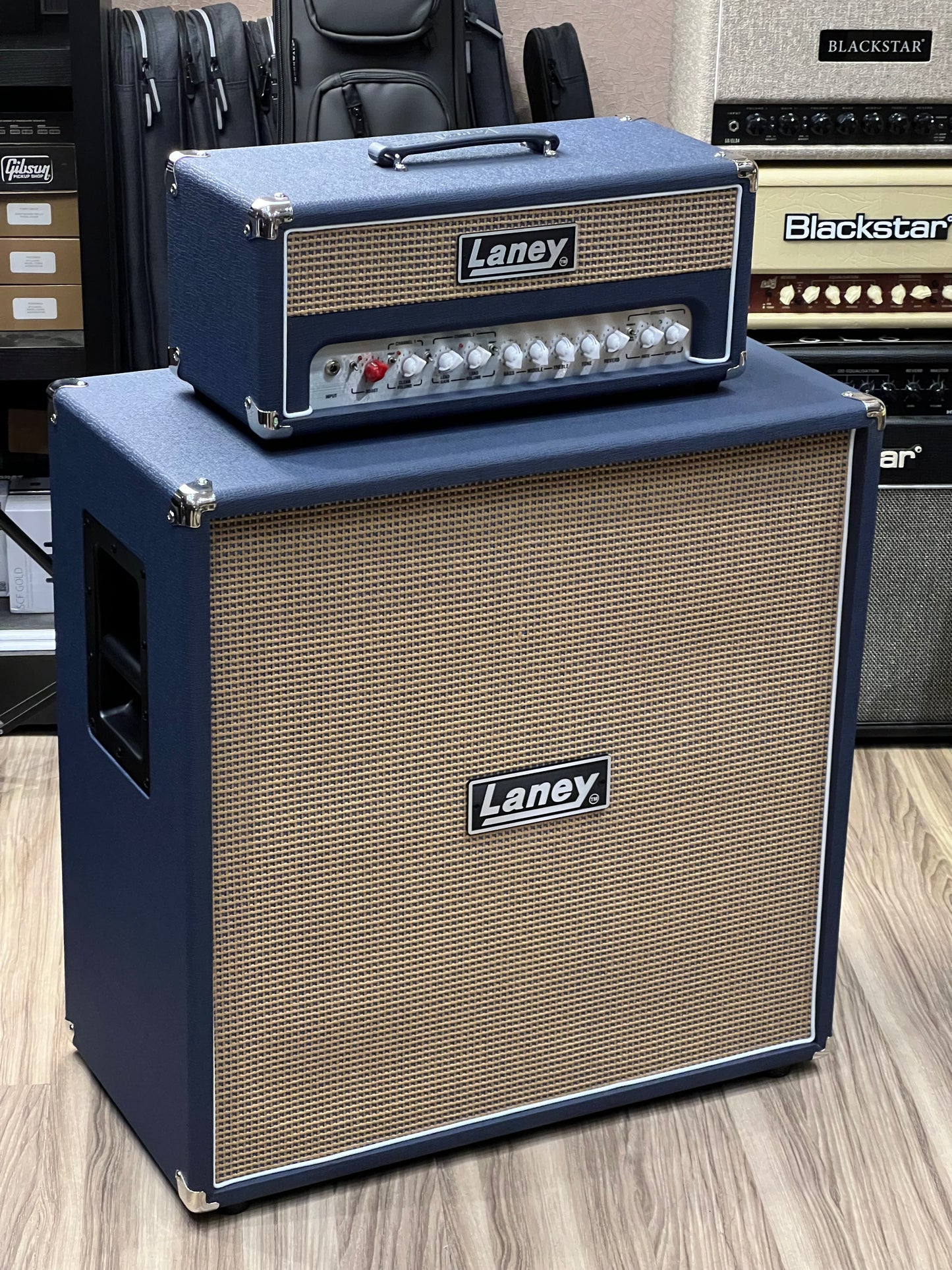 Laney LF-Supertop 120-watt Amplifier Head with LF412 240-watt 4x12" Speaker Cabinet