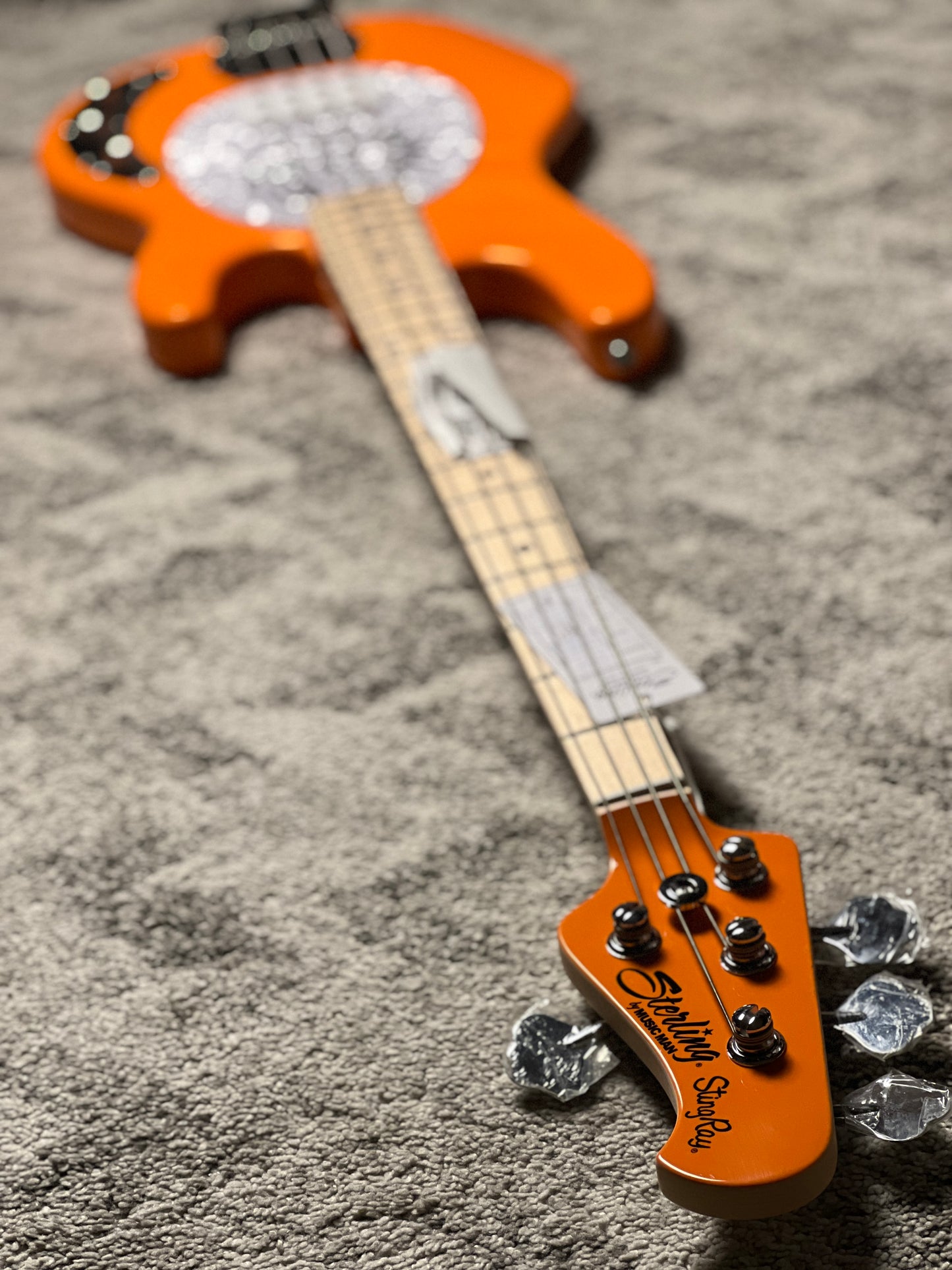 Sterling by Music Man Mike Herrera StingRay Bass in Orange Creamsicle