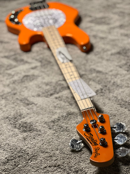 Sterling by Music Man Mike Herrera StingRay Bass in Orange Creamsicle