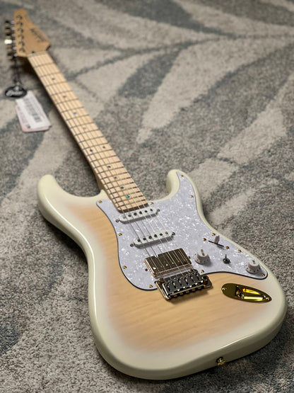 Soloking MS-1 FM Artisan พร้อมคอเปลวไฟย่างใน Nafiri Special Run สีแดงใส JESCAR 