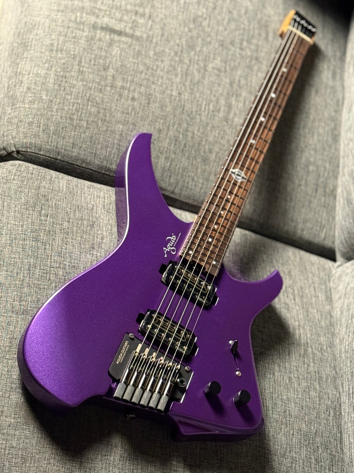 Aguda Black Hole in Cosmic Purple Metallic with Flame Maple Neck Nafiri Special Run