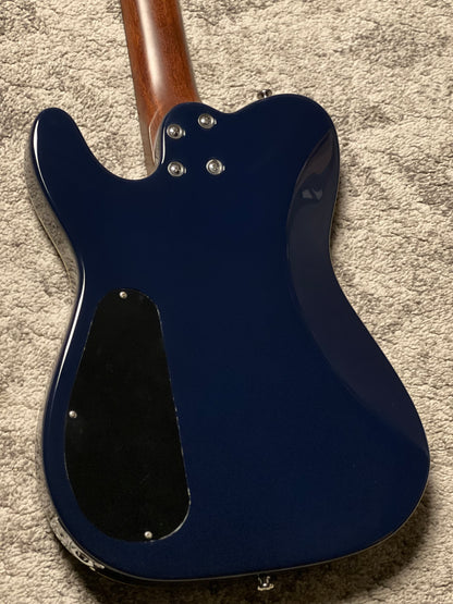 SQOE Spain SEGD-600 Nylon Electric Guitar with Piezo in Aurora Blue