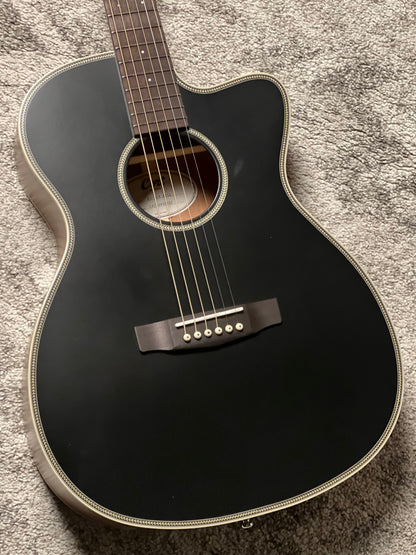 Cort Essence ES-OC4-BTSG Acoustic Guitar, Black Top Semi Gloss
