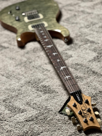 PRS SE Custom 24 Flame in Trampas Green